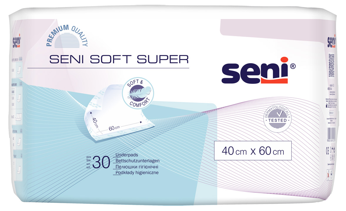 Пелюшки гігієнічні SENI SOFT Super 40х60 см. (30 шт.)